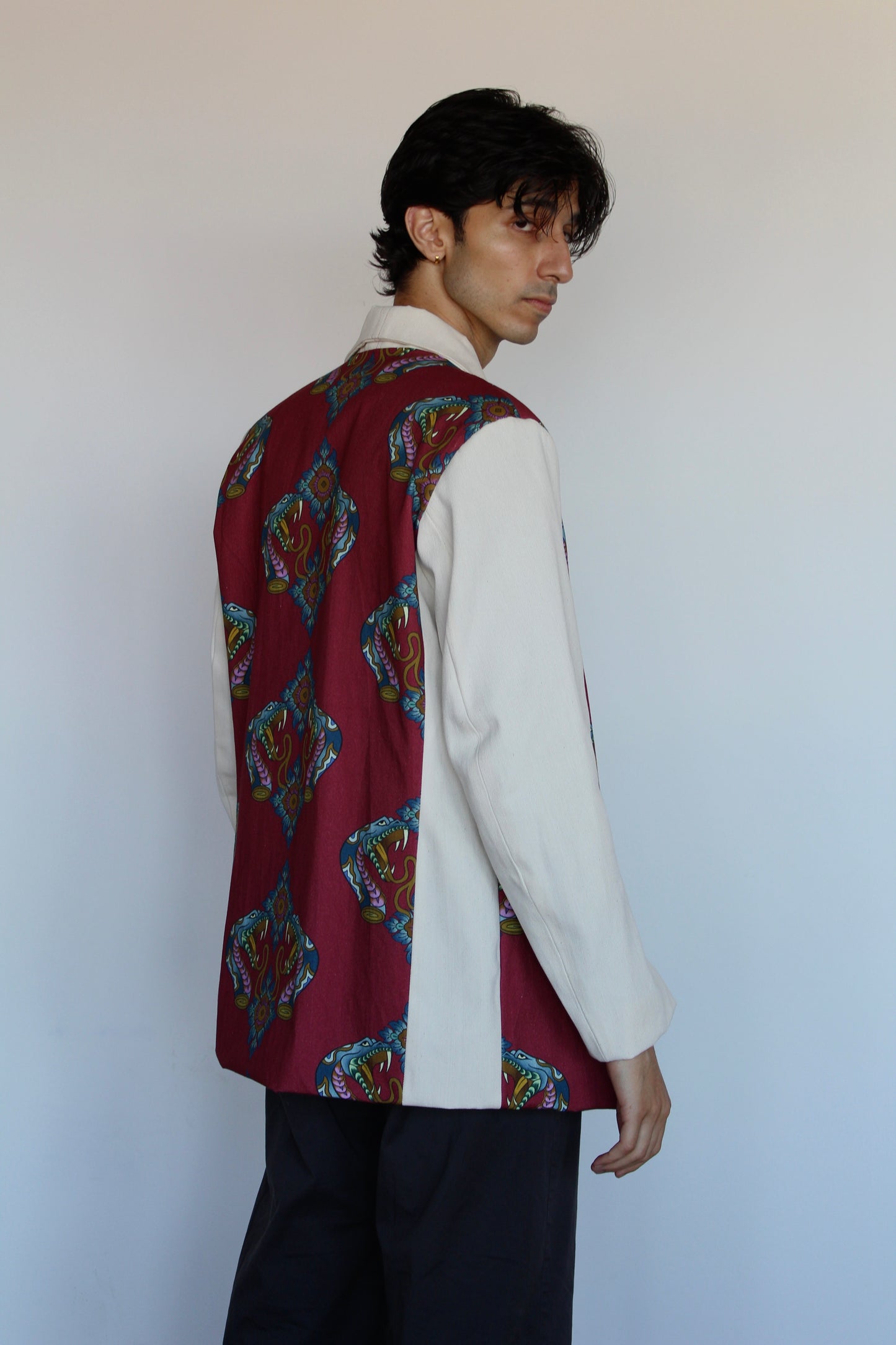 Maroon Bloom Blazer