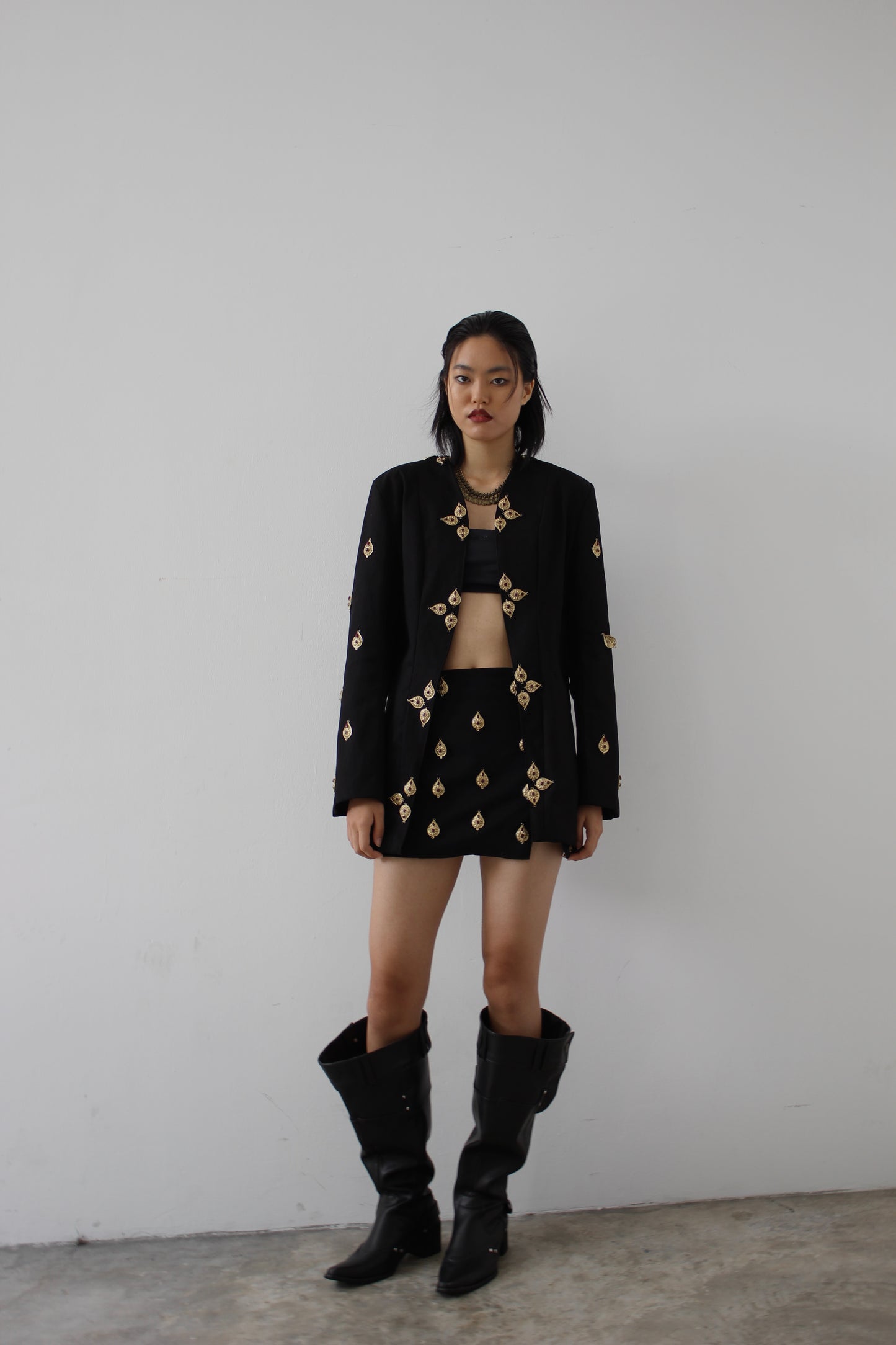 GLD.02 denim blazer