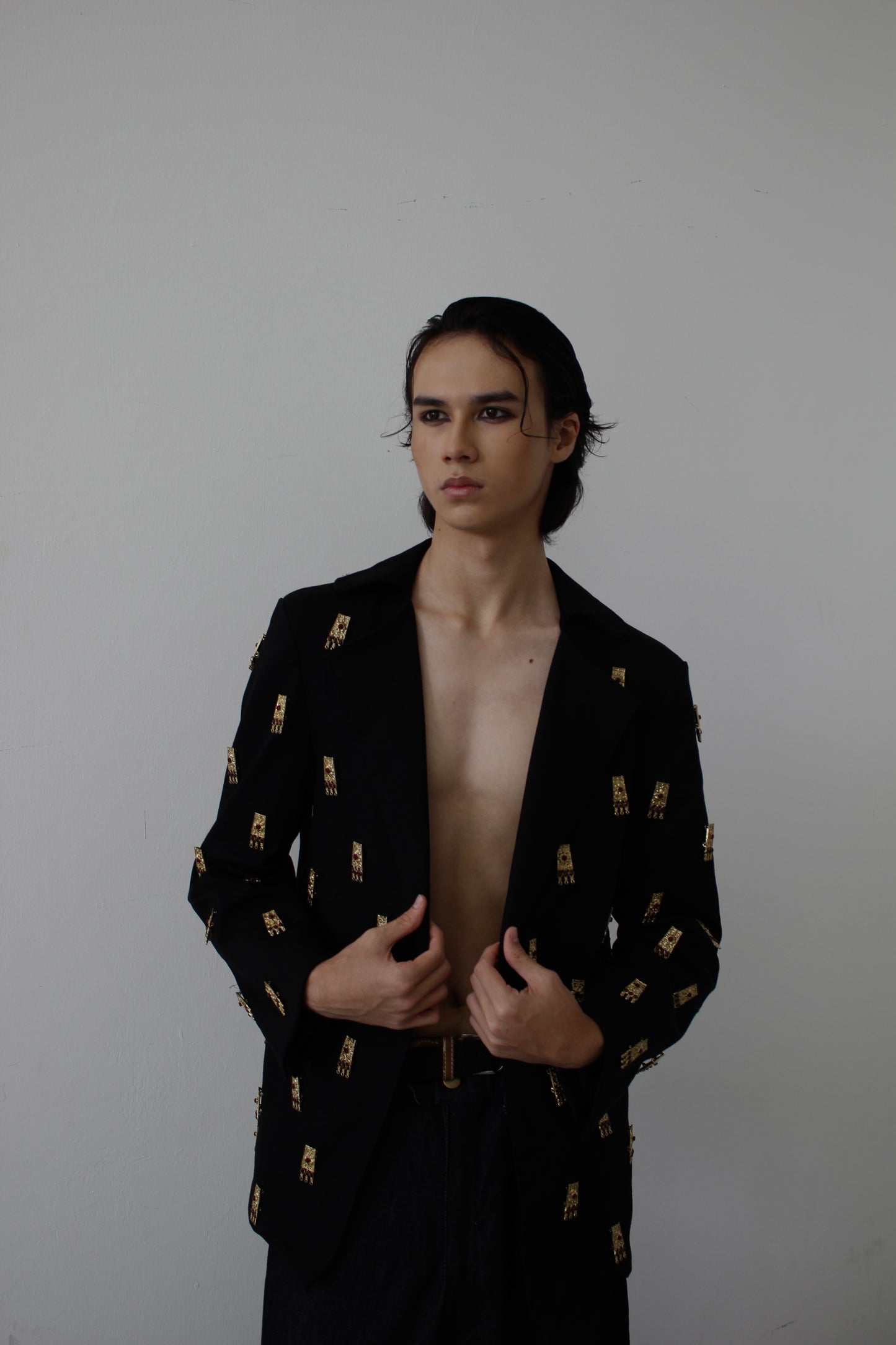 GLD.01 denim  blazer