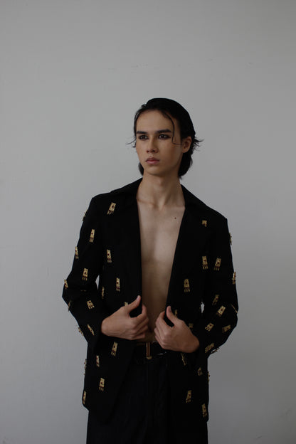 GLD.01 denim  blazer