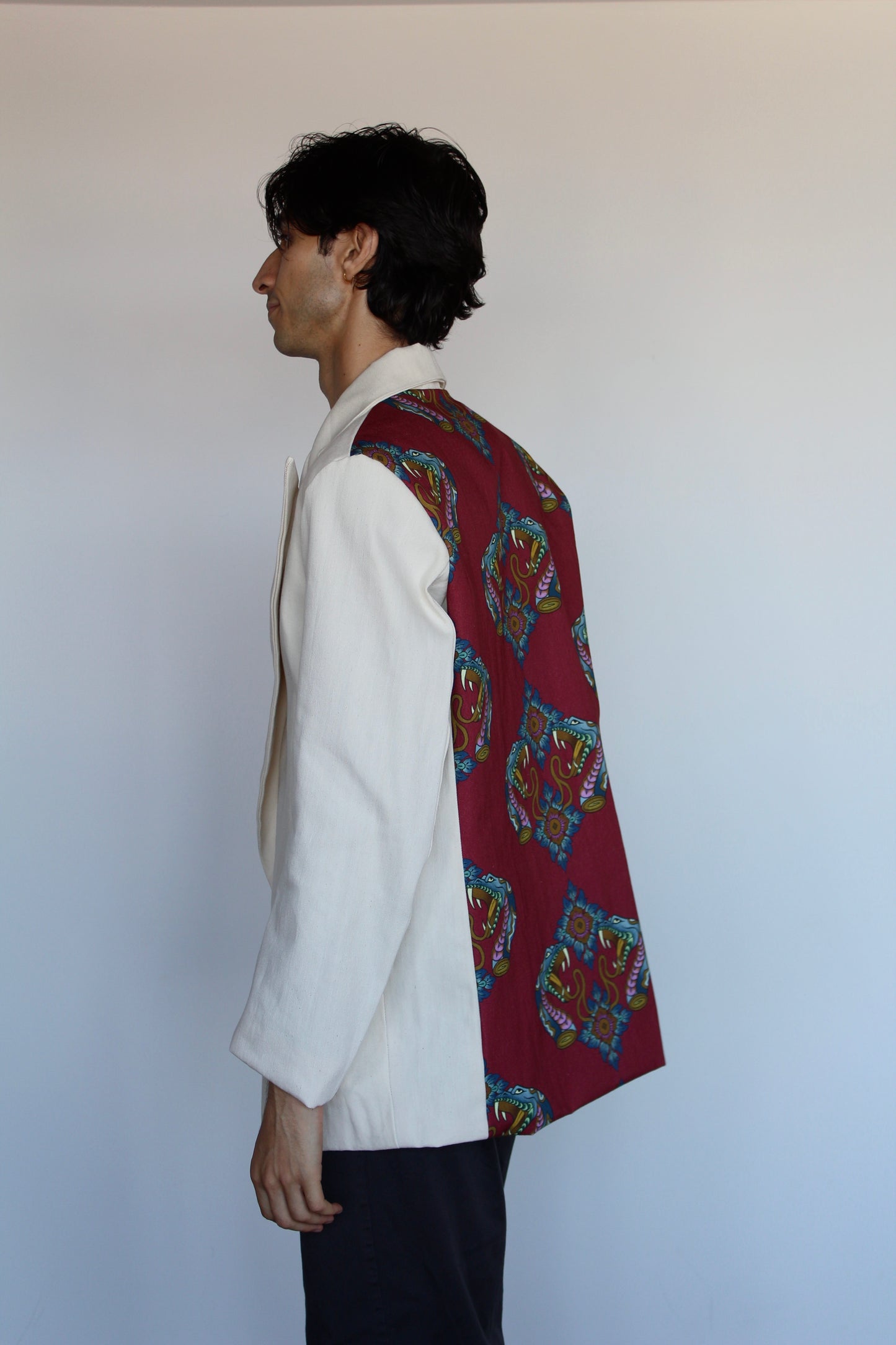 Maroon Bloom Blazer