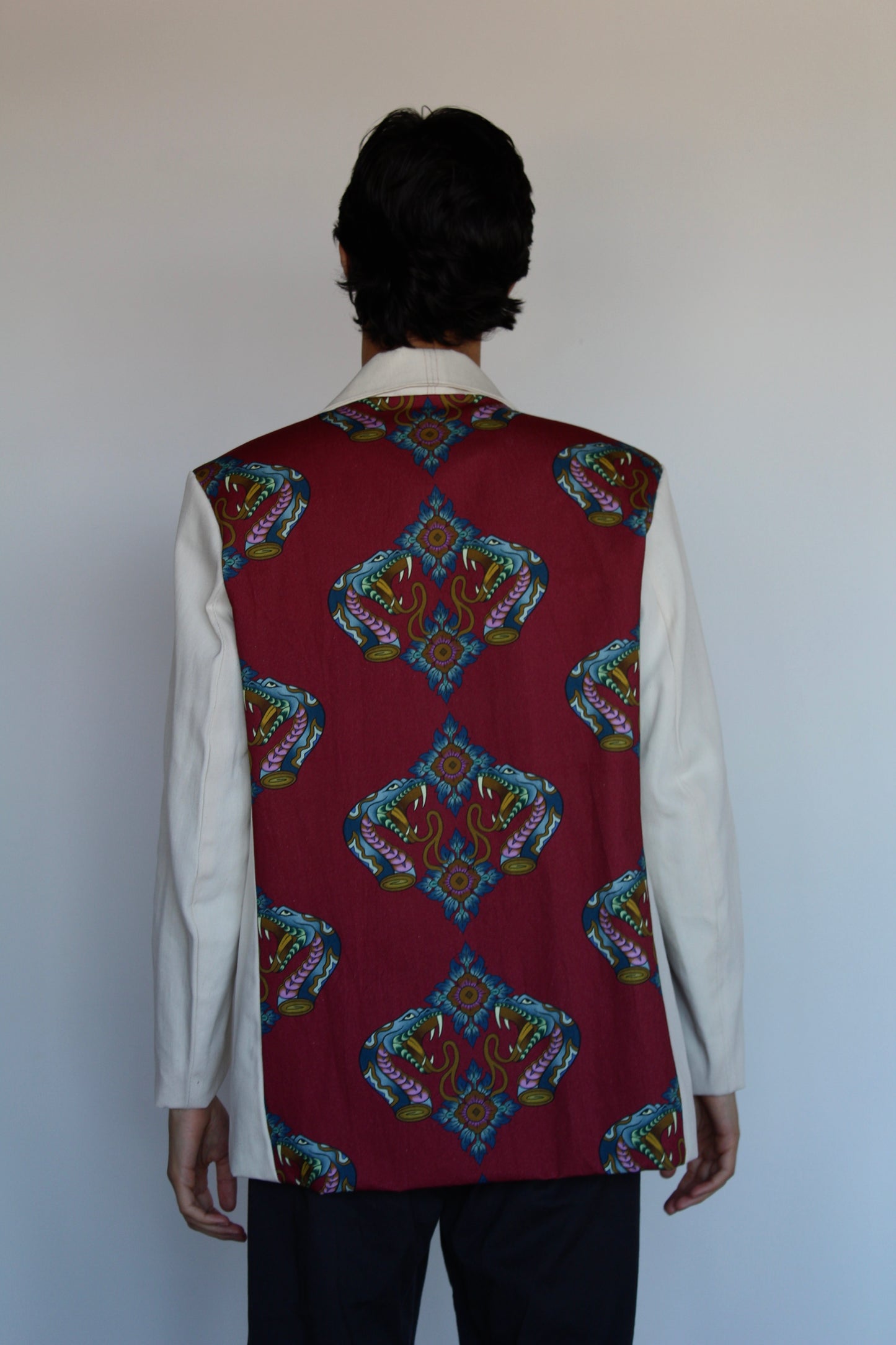 Maroon Bloom Blazer