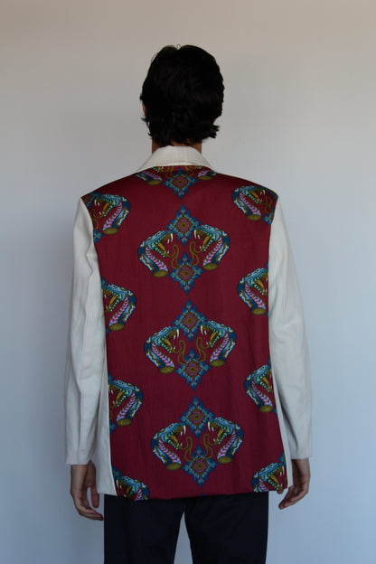 Maroon Bloom Blazer