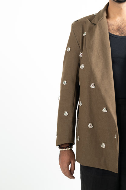 Olive Amulet Blazer