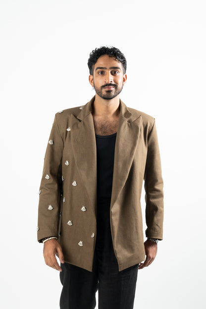 Olive Amulet Blazer