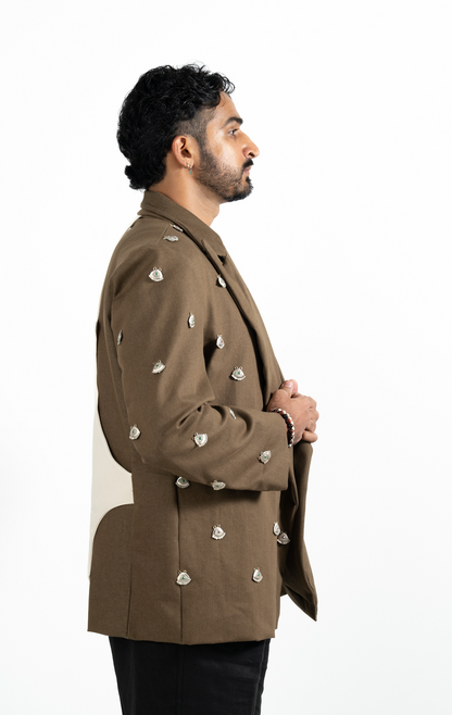 Olive Amulet Blazer